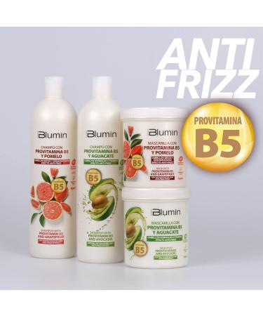 Blumin Grapefruit & Provitamin B5 Anti-Frizz Shampoo 1000ml - Nourish & Control Frizz - International Shipping Available - Buy Online on GoSupps.com