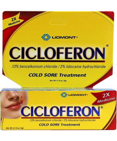 Cicloferon Cold Sore Treatment Gel 0.14 Oz - Clear Gel for Cold Sore Symptoms - Buy Online on GoSupps.com
