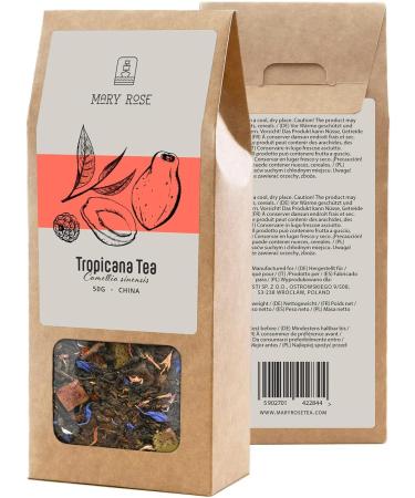 Venusti sp Z oo Mary Rose Tropicana tea Puerh red tea Rich herbal composition Tea with fruit Papaya mango Natural additives Source of theine Natural stimulation 50g - Buy Online on GoSupps.com