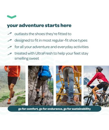 Sustain Insoles for Men & Women | Orthotic Support for Foot Pain Prevention | Comfort Inserts for Work Shoes, Walking, Running, Hiking | M (Men 8.5-9.5 | Women 9.5) - Buy Online on GoSupps.com