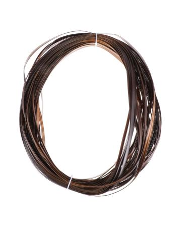 Yardenfun Pe Flat Rattan Plastic Baskets Rattan Furniture Repair Material Rattan Furniture Weaving Material or Brown 1X6000CM