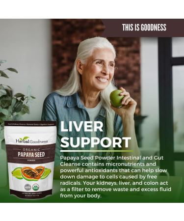 Papaya Seed Powder Natural Cleanse - Colon Kidney Liver Intestine & Gut Health Prebiotic Antioxidant - Fiber & Papain Nutrient Absorption - Herbal Goodness (1 Packet) - Buy Online on GoSupps.com