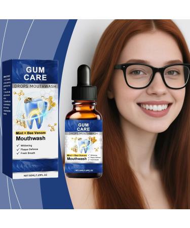  Diuyzoc Mouthwash Gum Care | 50 ml Brightening Oral Drops | Mouthwash for Gingival Health Fresh and Daily Hygiene - Buy Online on GoSupps.com