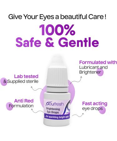 6pack Ocufresh Brightening Eye Drops | Eye Drops for Tired & Dry Eyes | Sterile & Lab Tested 6 Pack - Buy Online on GoSupps.com
