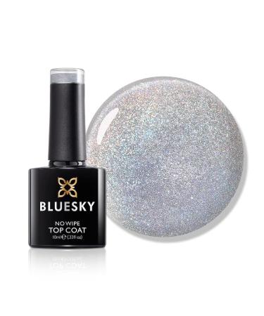 Bluesky Gel Nail Polish Magnetic Holo Top Coat Clear Long Lasting Chip Resistant 10 ml (Requires Curing Under UV LED Lamp)
