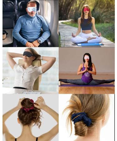 Silk Sleep Mask for Women & Men | Furry Eye Mask | Soft Eye Cover & Blindfold for Relaxation - Buy Online on GoSupps.com
