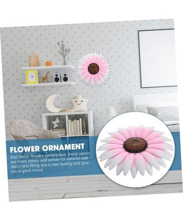 Cabilock Iron Pendant Home Decor Wall Adornment Outdoor Hanging Decor Garden Wall Art Pink - Buy Online on GoSupps.com