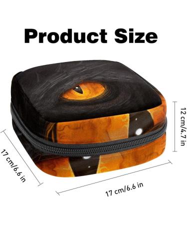 Chinese Dragon Eye Menstrual Pad Bag with Zipper - Stylish & Functional Napkin & Tampon Storage for Women & Girls - Buy Online on GoSupps.com