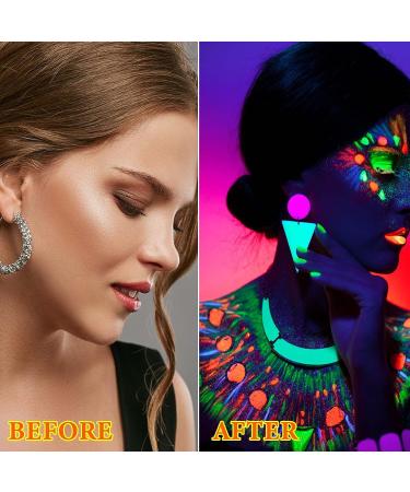 WENJLYJ 6 PCS Glow Body Paint Set - Neon Party Supplies for Adults & Kids - Face Glitter Paint, Body Glow Powder, Facial Highlighter Kits - Buy Online on GoSupps.com