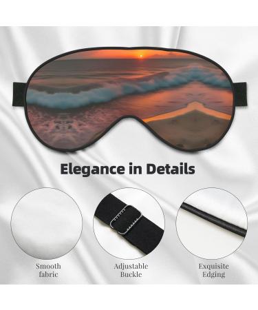 Sunset at The Beach Unisex Eye Mask | Soft Comfortable Light-Blocking Sleeping Mask for Better Sleep - Buy Online on GoSupps.com