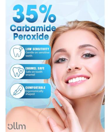 Teeth Whitening Kit for Sensitive Teeth - 35% Carbamide Peroxide Gel LED Light & Dental Trays - Professional Home Oral Care System - Buy Online on GoSupps.com
