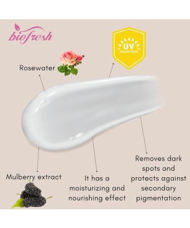 Biofresh cosmetics Rose of Bulgaria Whitening Face Cream with UV Filter Rose Water Face Care for Women Whitening Cream Skin Care 50 ml - Buy Online on GoSupps.com