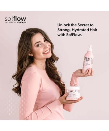 So!Flow Restorative Conditioner for High Porosity Hair - Strengthens and Nourishes Fragile Strands - Enriched with Centella Asiatica and Soy Protein for Resilient Hair - Buy Online on GoSupps.com