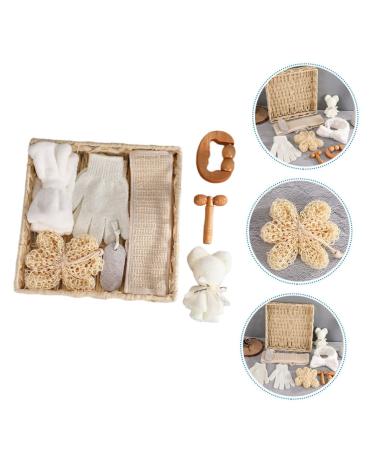 Beavorty Bath Flower Set - Luxury Home Spa Kit with Scrubbing Brush & Skin Scrubber for Relaxing Bathing Experience - Buy Online on GoSupps.com