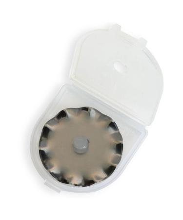 OLFA 45mm Rotary Cutter Wave Blade, 1 Blade (WAB45-1) - Stainless Steel Circular Decorative Edge Blade for Crafts, Sewing, Quilting, Scrapbooking, Fits Most 45mm Rotary Cutters