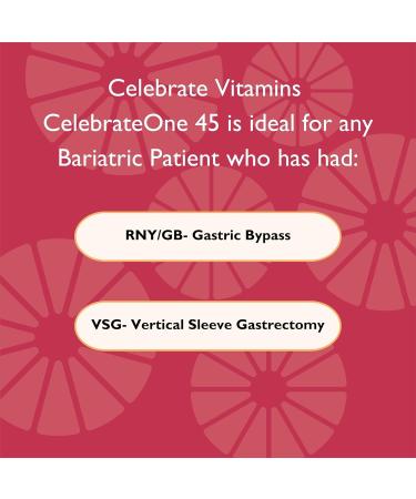 Celebrate Vitamins CelebrateONE 45 45mg Iron - Once Daily Bariatric Multivitamin Essential Vitamins & Minerals - Gastric Bypass & Sleeve Gastrectomy Supplement (30 Capsules) 30 Count (Pack of 1) - Buy Online on GoSupps.com
