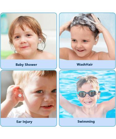 Buy Whaline 60Pcs Silicone Ear Patches - Waterproof Self-Adhesive Ear Covers for Bath Swimming & Water Sports (Blue) - International Shipping Available - Buy Online on GoSupps.com