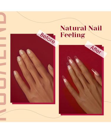 Rosalind Full Cover Medium Ballerina Nail Tips - 504pcs Clear Gel Nail Tips for Nail Art | 12 Sizes in Box - Buy Online on GoSupps.com