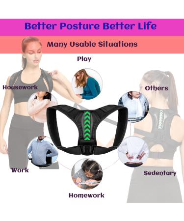 Back Brace Pro - Adjustable Posture Corrector & Neck Pain Relief for Men & Women | Holo&lo PC02 | Breathable Support Belt (Medium 27-36) - Improve Your Posture - Buy Online on GoSupps.com