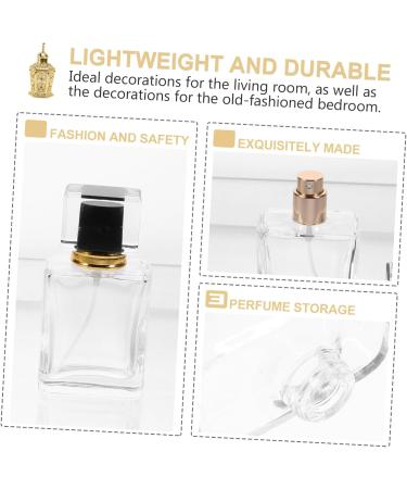 Ipetboom Perfume Spray Bottle Essential Oil Perfume Refillable Perfume Sprayer Atomizers for Essential Oils Crystal Perfume Bottle Sprayer Bottle Mini Perfume Dispenser Travel Square Glass - Buy Online on GoSupps.com