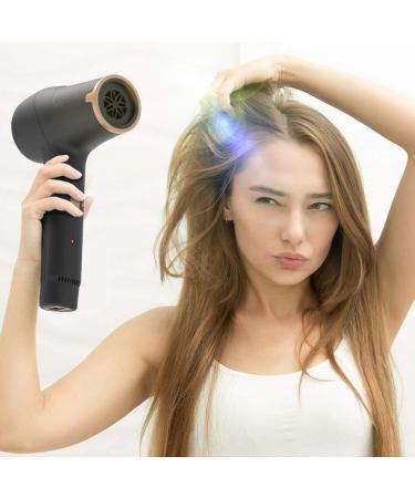 Portable Cordless Hair Dryer Wireless Hair Dryers Hot & Cold Air Rechargeable DC Motor Blow Dryer for Kids Indoor & Outdoor Travel