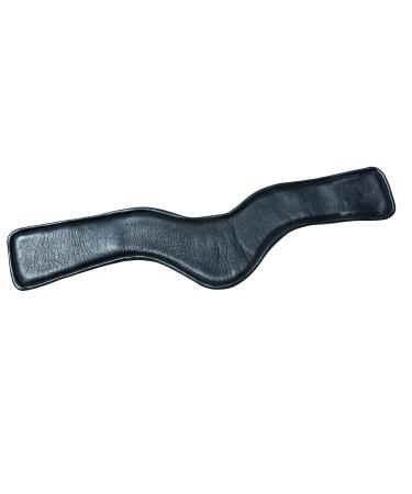 Anatomical Dressage Girth Short Girth Extremely Soft Leather Black & Brown (Black 65 cm) 65 cm Black - Buy Online on GoSupps.com