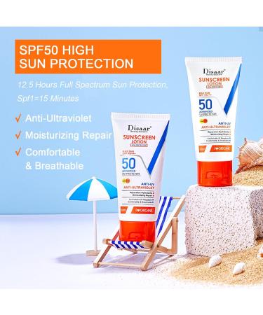 Advanced Sun Cream Spf 50+ Face Sunscreen With Vitamin C SPF 50 Face Moisturiser SPF 50 UVA & UVB Protection Suncream Waterproof & Non-Greasy Moisturising Cream For Daily Use (HA Sunscreen) - Buy Online on GoSupps.com