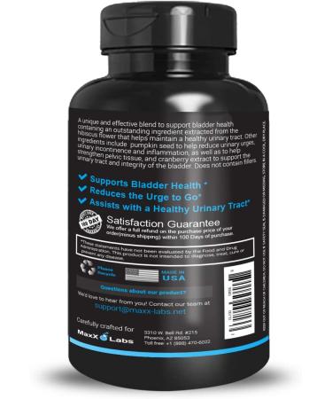 Overactive Bladder Control Pills for Women - Cranberry, Pumpkin Seed Extract & Vitamin D3 Blend - Supports Urinary Tract Health - 60 Capsules - Buy Online on GoSupps.com