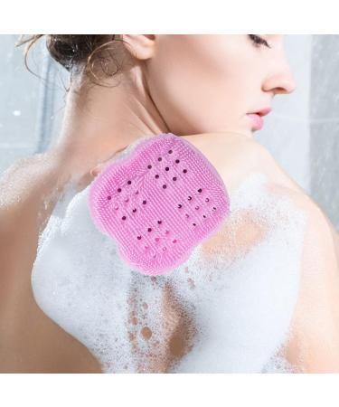 SOLUSTRE Silicone Body Scrubbing Pad | Shower Brush for Body & Face | Non-Scratch Kitchen Scrubber | Multipurpose Cleaning Tool - Buy Online on GoSupps.com