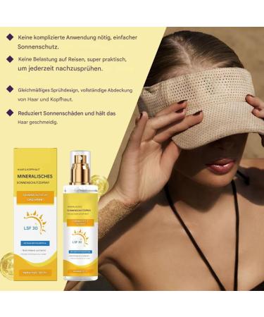 Sun protection for scalp and hair protective spray with 100 ml SPF 30 moisturizing and invisible for all hair types Body Sun Protector for summer sea outdoor sports and Esposi - Buy Online on GoSupps.com