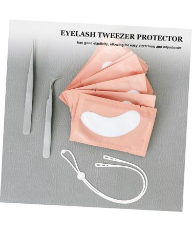 HONMEET Eyelash Tweezers Eyelash Separator Tool Wrist Band Strap Lash Extension Tweezer Parts Tweezers Protector for Lashes Lash Tweezers Holder Protector Eyelash Tool White 26.00X1.00X0.50CM - Buy Online on GoSupps.com