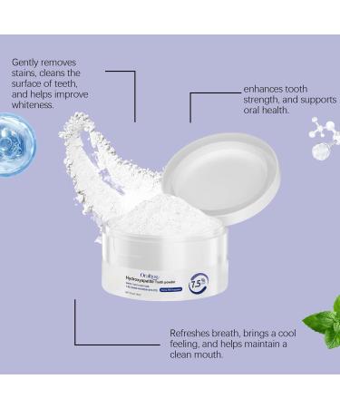 2Pcs Microcrystalline Hydroxyapatite Powder Hydroxyapatites Toothpaste Microcrystalline Tooth Powder for Stain Removal Teeth Cleaning Fresh Breath - Buy Online on GoSupps.com