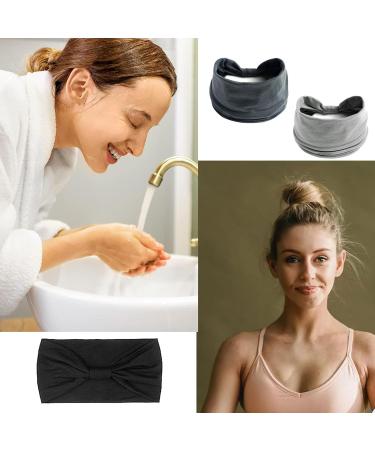 3Pcs Headbands for Women'S Hair Elastic Headband Women'S Hair Bands for Women Knotted Wide Scarfs Hairbands Elastic Fashion Yoga Hair Accessories for Women fnd Girls - Buy Online on GoSupps.com