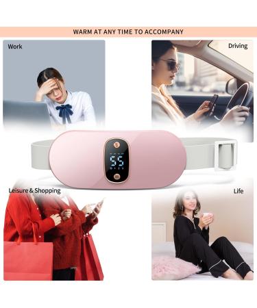 SKUBIS Intelligent Warm Palace Waist Belt for Girls - Hot Abdominal Compress & Heated Vibration Massage in Pink - Buy Online on GoSupps.com