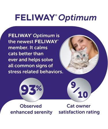 FELIWAY Optimum Refill - Ease Cat Anxiety, Conflict, and Stress at Home - Buy Online on GoSupps.com