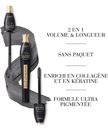 BOURJOIS MASCARA TWIST UP THE VOLUME Volume et Longueur Brosse plastique double position Noir/blanc 5 ml (Lot de 1) - Buy Online on GoSupps.com