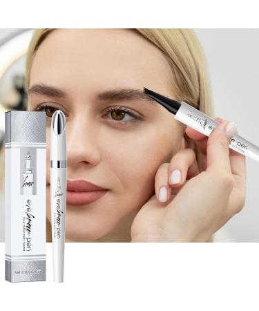 Waterproof Eyebrow Eyebrow Pencil Eyebrows With 4 Micro-Fork Tip Long-lasting Waterproof Eyebrow And Smudgeproof Brow Eyebrow Contouring Micro-Fork Tip Applicator For Women Makeup Black - Buy Online on GoSupps.com