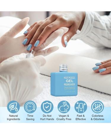 Xumann Gel Acrylic Nail Polish Remover Nail Gel Polish Remover Easily and Quickly Remove Gel Polish (15 ml) - Buy Online on GoSupps.com