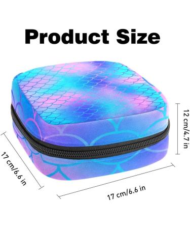 Mermaid Fish Scale Napkin Bag | Portable Zipper Pouch for Teens & Women - Shop Now! - Buy Online on GoSupps.com
