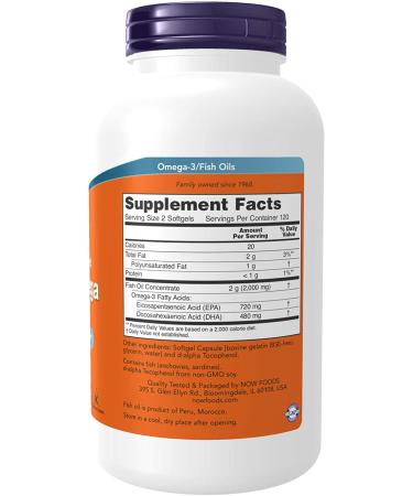 Now Foods Super Omega EPA 240 Softgels - Molecularly Distilled Omega-3 for Heart Health - Buy Online on GoSupps.com