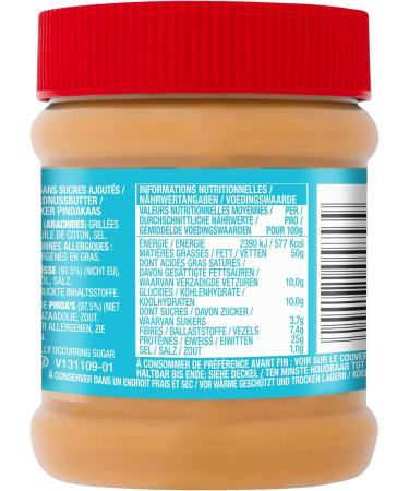 SKIPPY - Peanut Butter No Sugar Added - Creamy Texture - American Flavor - Palm Oil Free - 340g - Buy Online on GoSupps.com