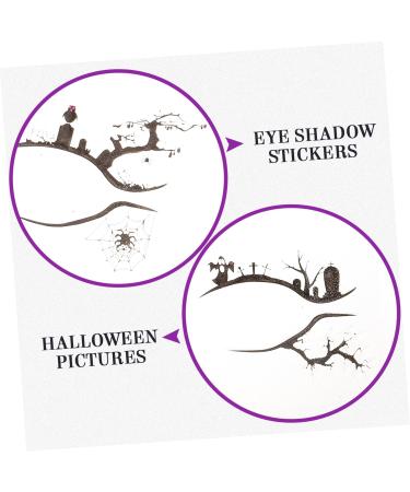 Beatifufu 4 Pairs Halloween Eyeliner Stickers Temporary Eyeliner Stickers Adhesive Eyeliner Stickers Eye Makeup Tools Temporary Eye Shadow Decals Eye Makeup Stickers for Women - Buy Online on GoSupps.com
