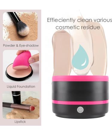DaizySight Electric Makeup Brush Cleaner - Fast Spin & Clean in Seconds - Black & Pink - Buy Online on GoSupps.com