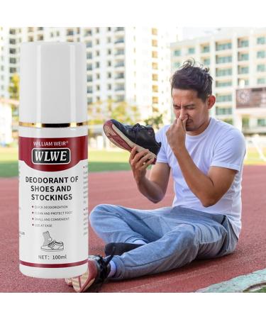 Shoe Odor Spray - Foot Deodorizer Spray Freshener | 100ml Natural Long-Lasting Quick Dry Shoe Smell Fighter for Canvas Leather Gym Shoes Ondian - Buy Online on GoSupps.com
