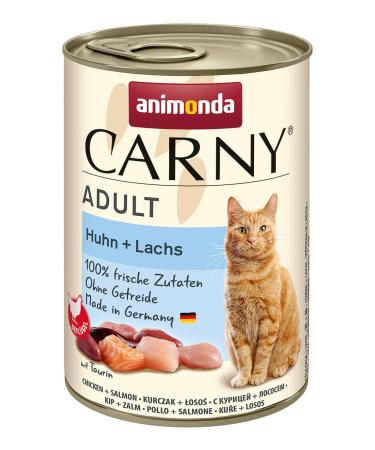 animonda Carny Adult cat food wet food for adult cats chicken + salmon 6 x 400 g Chicken + salmon 400 g (pack of 6)