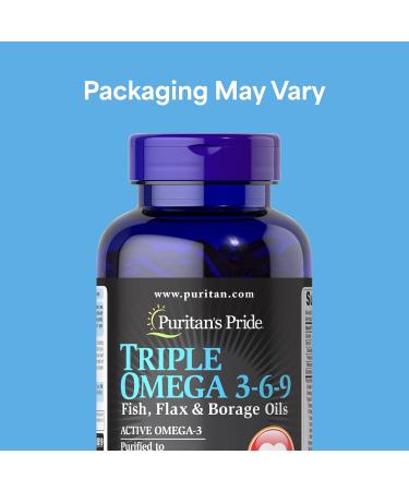 Triple Omega 3-6-9 Fish Flax and Borage 240 Count - Supports Healthy Joints - Buy Online on GoSupps.com