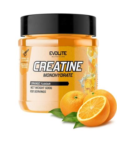 Evolite Nutrition Creatin Monohydrate 500g - Flavor Creatine Powder - Creatine Monohydrates Powder such as Pre Workout Booster - Creatine Monohydrate - Tasting Powder With Taurin Orange 500 G (1 Sack) - Buy Online on GoSupps.com
