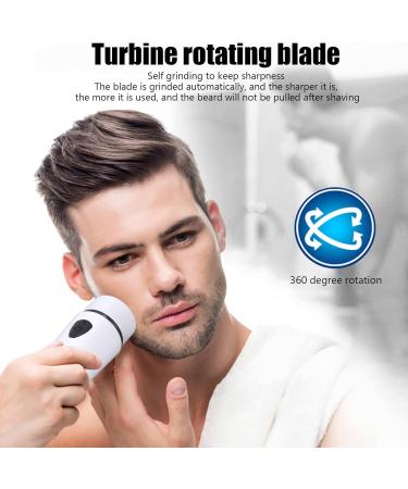 Mini Electric Shaver - Portable Low Noise Powerful Motor for Men & Women | Travel-Friendly Compact Design (White - Buy Online on GoSupps.com