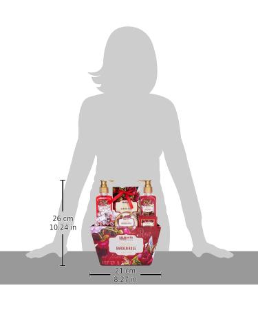 BRUBAKER Cosmetics Luxury Bath & Body Gift Basket - Garden Roses & Violets Scent - 7 Pcs Spa Gift Set for Women and Men - Buy Online on GoSupps.com