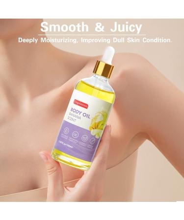 2 Pack Body Banana Juice Oil - Hydrating Vitamin C & E After Shower Moisturizer for Women - International Shipping - Buy Online on GoSupps.com